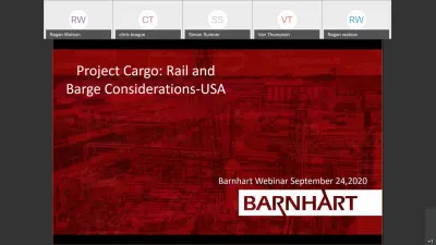 Project Cargo: Barging and Rail Considerations - Webinar Thumbnail Image