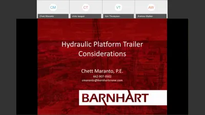Hydraulic Platform Trailer Considerations - Webinar Thumbnail Image