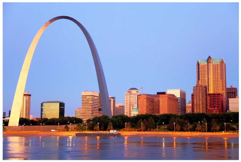 St. Louis Skyline with Arch.