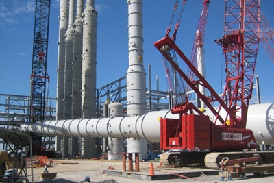 factory with blue skies